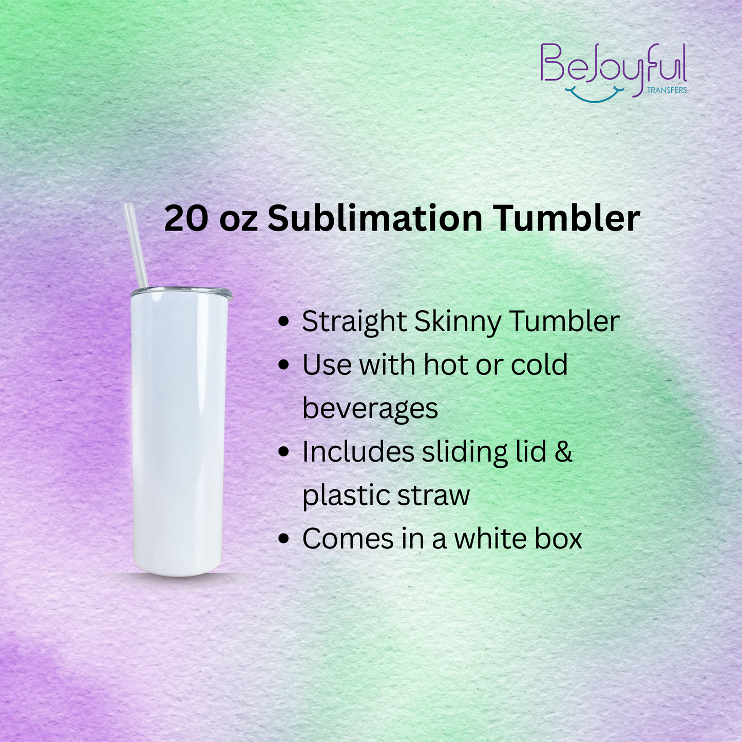 Straight 20 oz Sublimation Tumblers