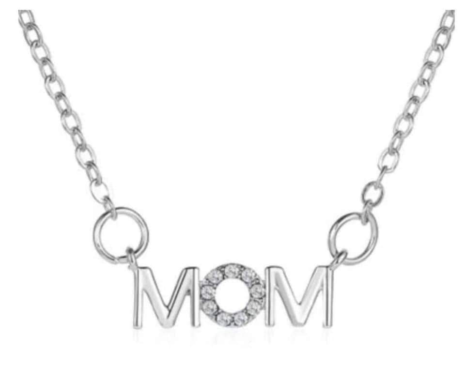Mom Sublimation Silver Necklace