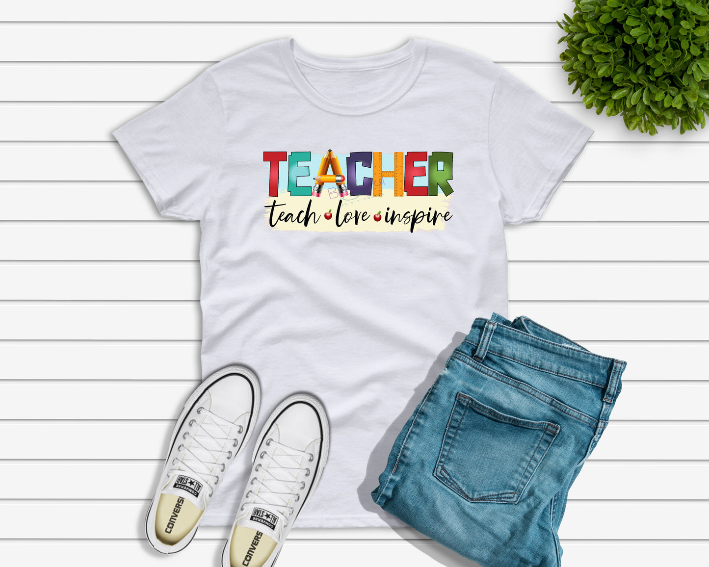 RTS - Teacher Teach Love Inspire DTF Transfer