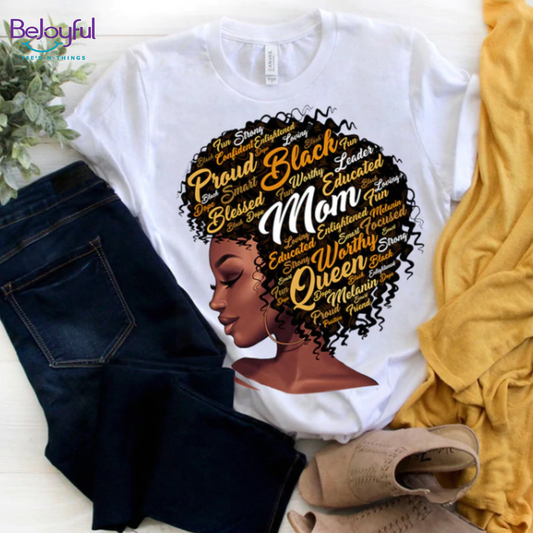 Proud Black Mom (DTF Transfer)