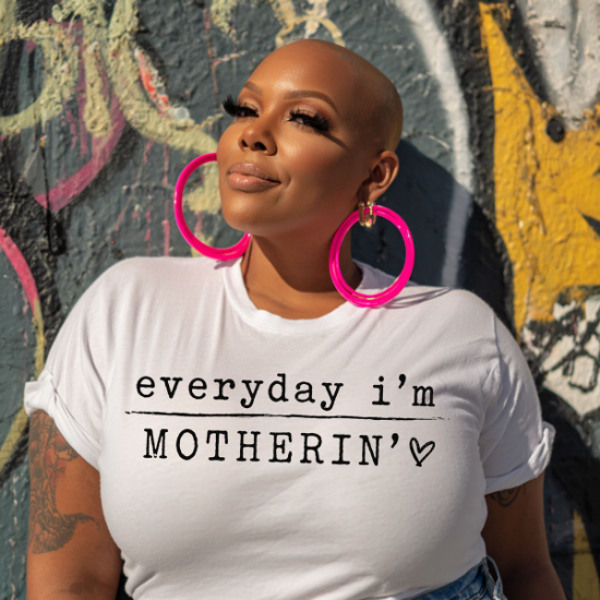Everyday I’m Motherin PNG | Mom Life Design | Leopard Glam Mom | Funny Motherhood Quote | Trendy Mama Graphic | Instant Download for DTF & Sublimation