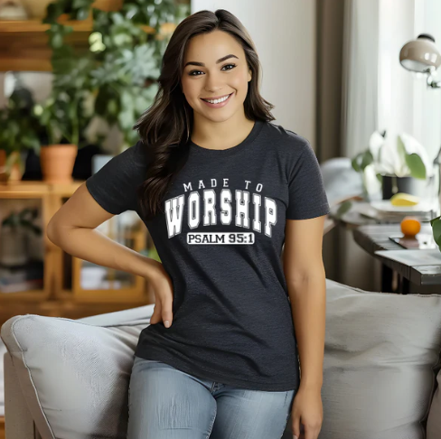 Made to Worship: Psalm 95:1 (Screen Print Transfer)