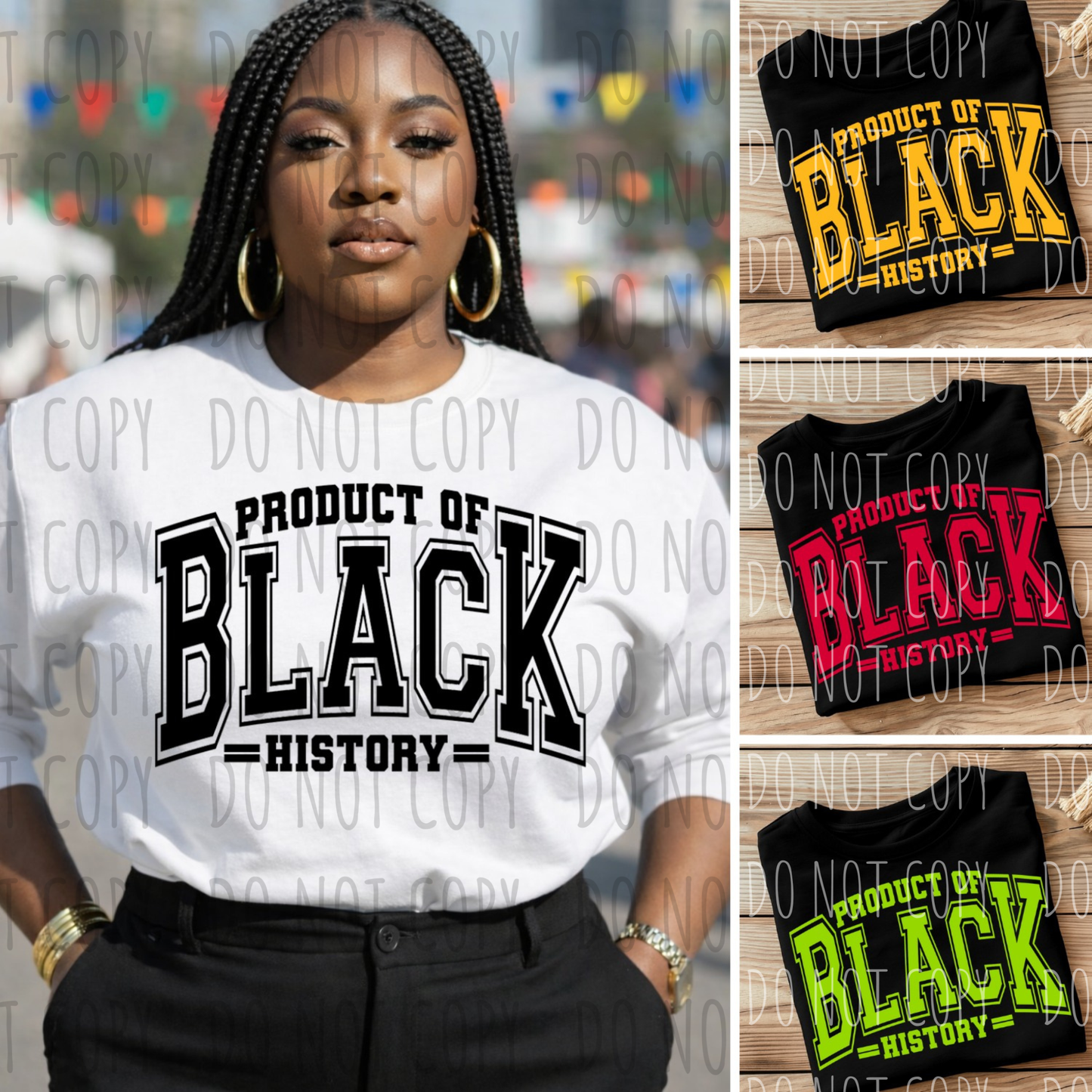 Product of Black History (Screen Print Transfer) - Black